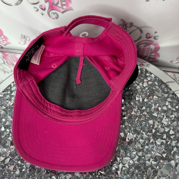 Hat Minnie Mouse 100 pink black white with ears mouse 3D girls kids hat ball cap - Picture 6 of 9